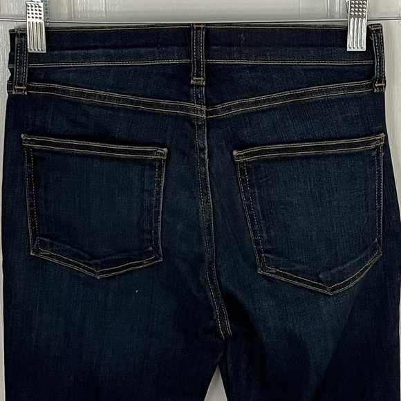 Veronica Beard Carolyn 10” Baby Boot Jeans Snap Hem in Dark Vintage Size 24 - Picture 7 of 16